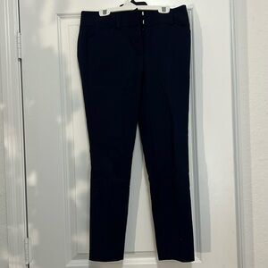 Dark Navy Blue Skinny 7th Avenue Design Studio Trouser Pant